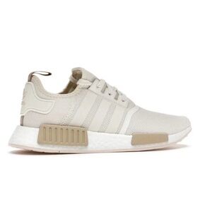 Adidas NMD R1 Chalk White Beige Cream Nude Women's Size 9.5 RUNNING SHOES